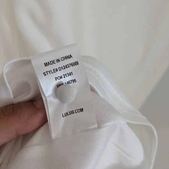 Lulus Dress XS White Hey Doll Ivory Lace Shift Dress Romantic Party Shower Bride - Picture 13 of 13